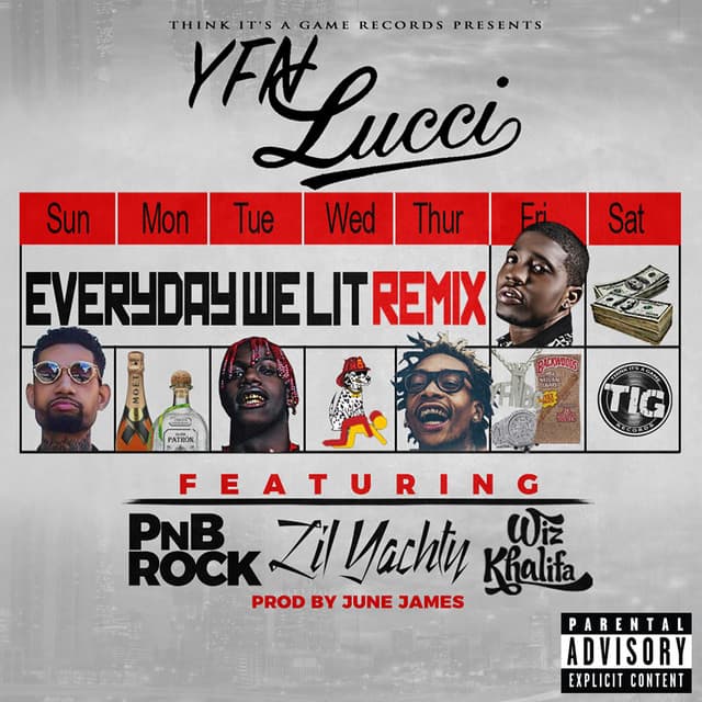Everyday We Lit (feat. PnB Rock, Lil Yachty & Wiz Khalifa) - Remix