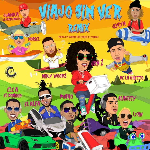 Viajo Sin Ver (Remix) [feat. De La Ghetto, Almighty, Miky Woodz, El Alfa, Noriel, Ele A El Dominio, Lyan, Juanka El Problematik, Pusho, Jeycyn]